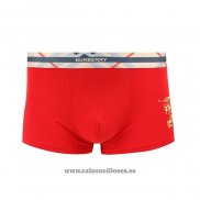 Boxer Burberry Hombre Oro Rojo