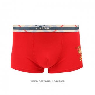 Boxer Burberry Hombre Oro Rojo