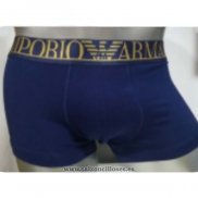 Boxer Armani Hombre Oro Azul Oscuro