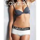 Boxer Calvin Klein Mujer Steel Negro Blanco