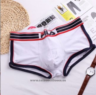 Boxer Fila Hombre Blanco Rojo