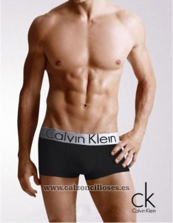 Boxer Calvin Klein Hombre Steel Blateado Negro6