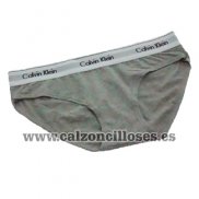 Slip Calvin Klein Mujer 365 Gris